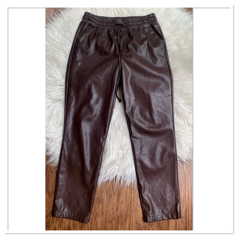 Kut From The Kloth Alanna Faux Leather Pants Brown Size Small